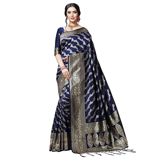Anand Sarees Silk with Blouse Piece Saree