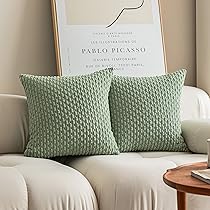 スローケット Cotton throw Circus グリーン Amazon.com: CozeCube Sage Green Throw Blanket for Couch