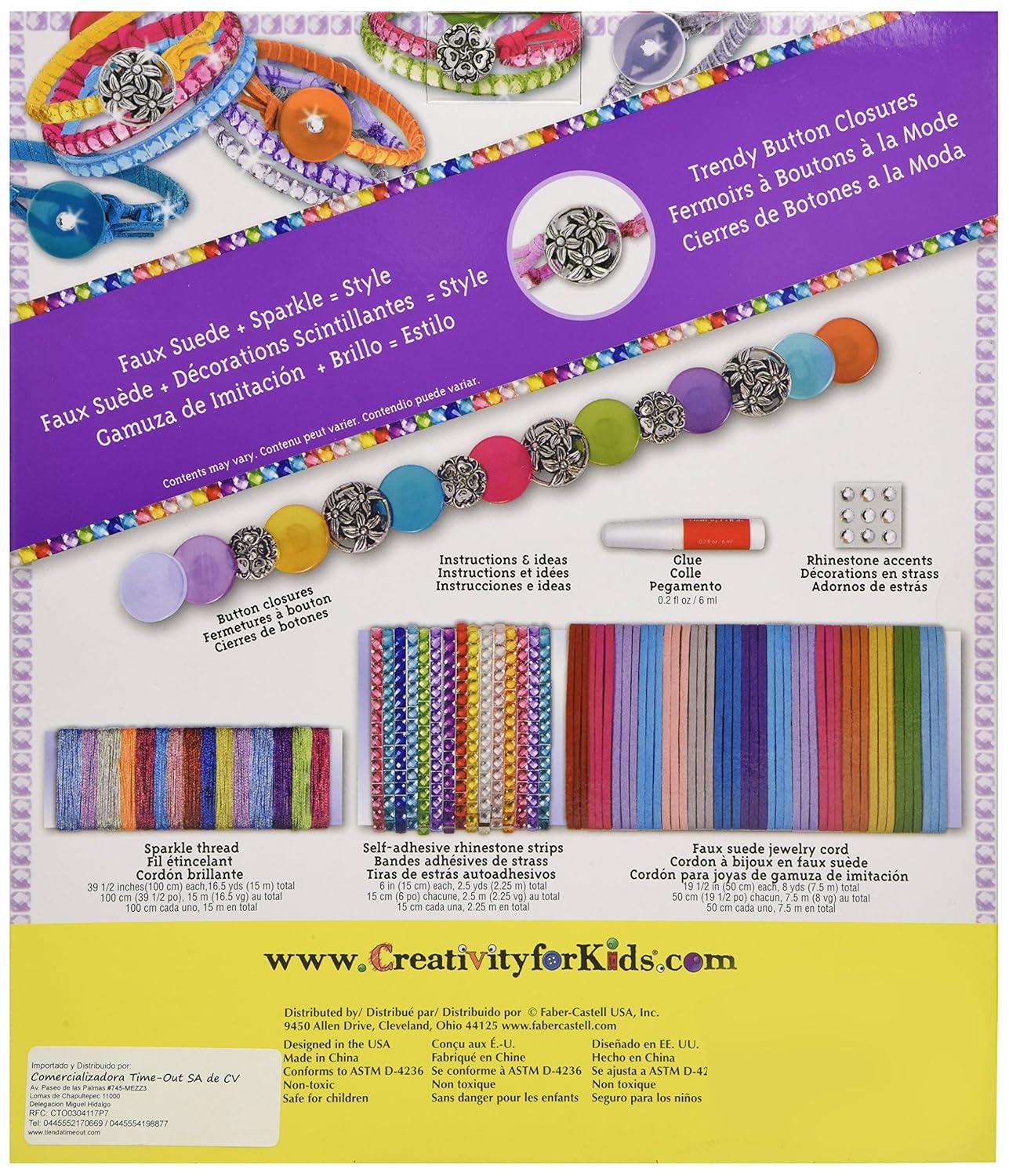 Creativity For Kids Rhinestone Wrap Bracelets Faber Castell