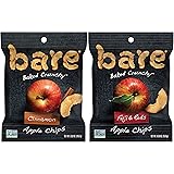 Bare Baked Crunchy Apples Fruit Snack Pack, Gluten Free, Fuji & Reds and Cinnamon Flavors, 0.53oz (16 Count)
