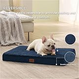 Bedsure Medium Pet Bed Orthopedic Dog Mattress Navy 76x51x7.6cm view 5