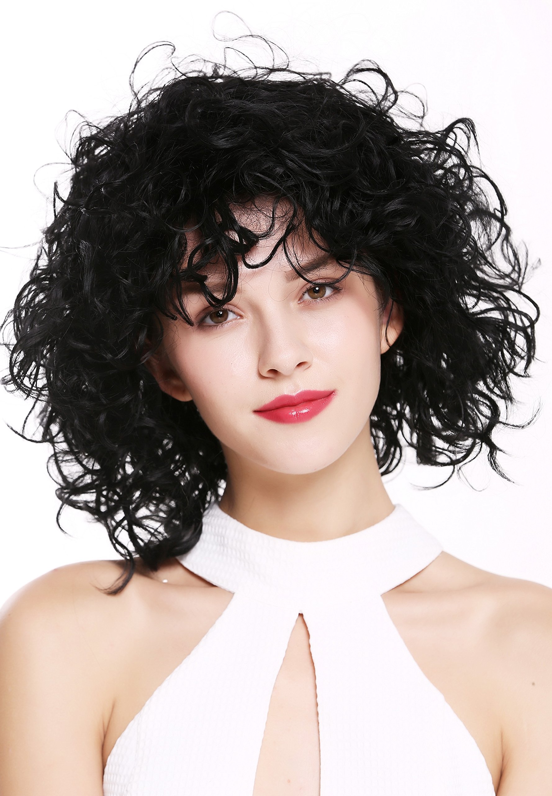 WIG ME UP - DW-2698-1 Lady Quality Wig short shoulder-length wild curls curly voluminous deep black