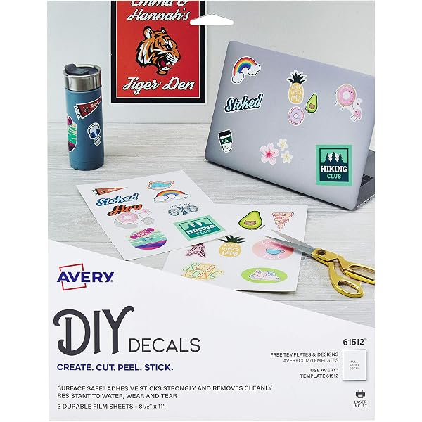 Avery Printable Sticker Paper 