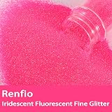 Renfio Iridescent Ultra Fine Glitter Powder 1.75 Oz Fluorescent Purple view 2