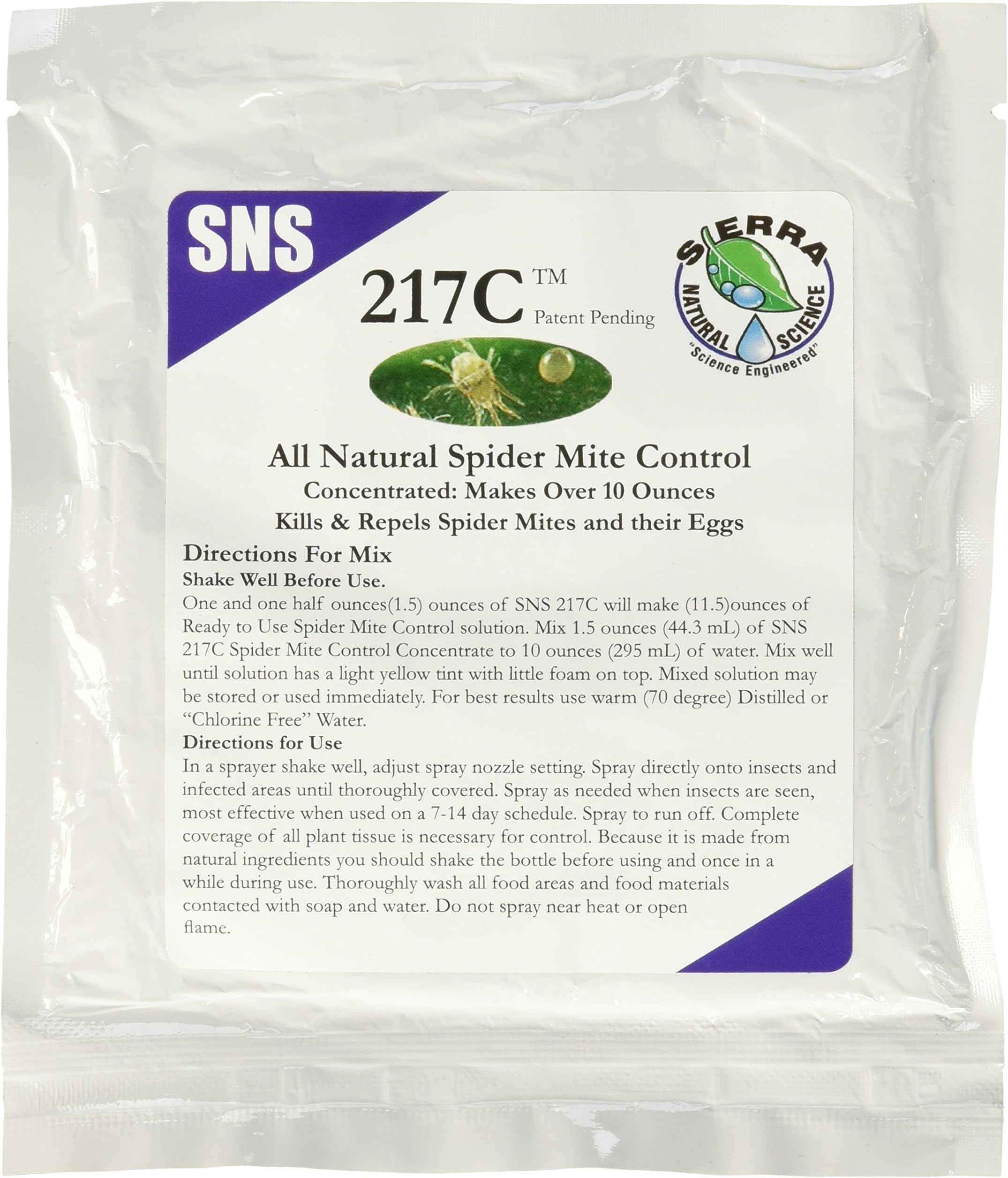 SNS 217C Mite Control Concentrate 1.5oz Pouch