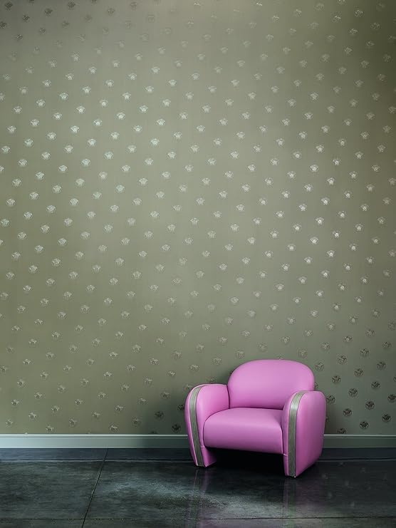 Versace wallpaper Vliestapete Vanitas Tapete 10,05 m x 0,70 m grau Made in Germany 348623 34862-3