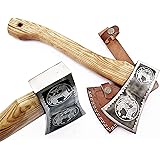 DIST-AX-265, Custom Handmade Stainless Steel Axe-Gorgeous and Solid Wood Handle