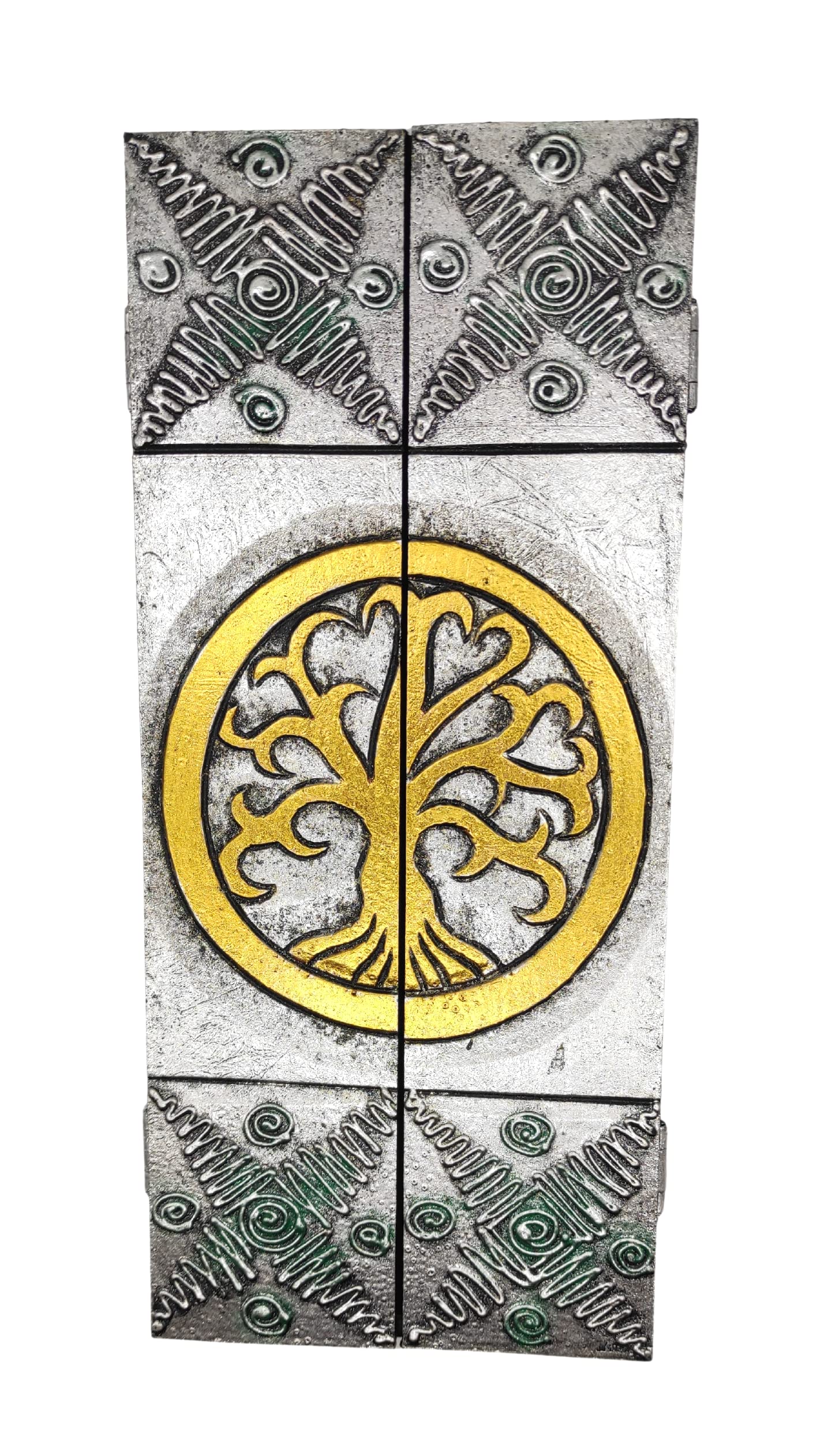 SusggO Hanging Wall Keys, Wooden Wall Keys, Tree of Life, Cabinet Keys, Craftsmanship, Organizer Keys, Key Holder, Home Decoration Box Keys (Tree of Life, Silver Box)