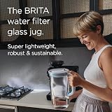 BRITA Glass Water Filter Jug 2.5L Light Blue with MAXTRA PRO 3 Filters view 2
