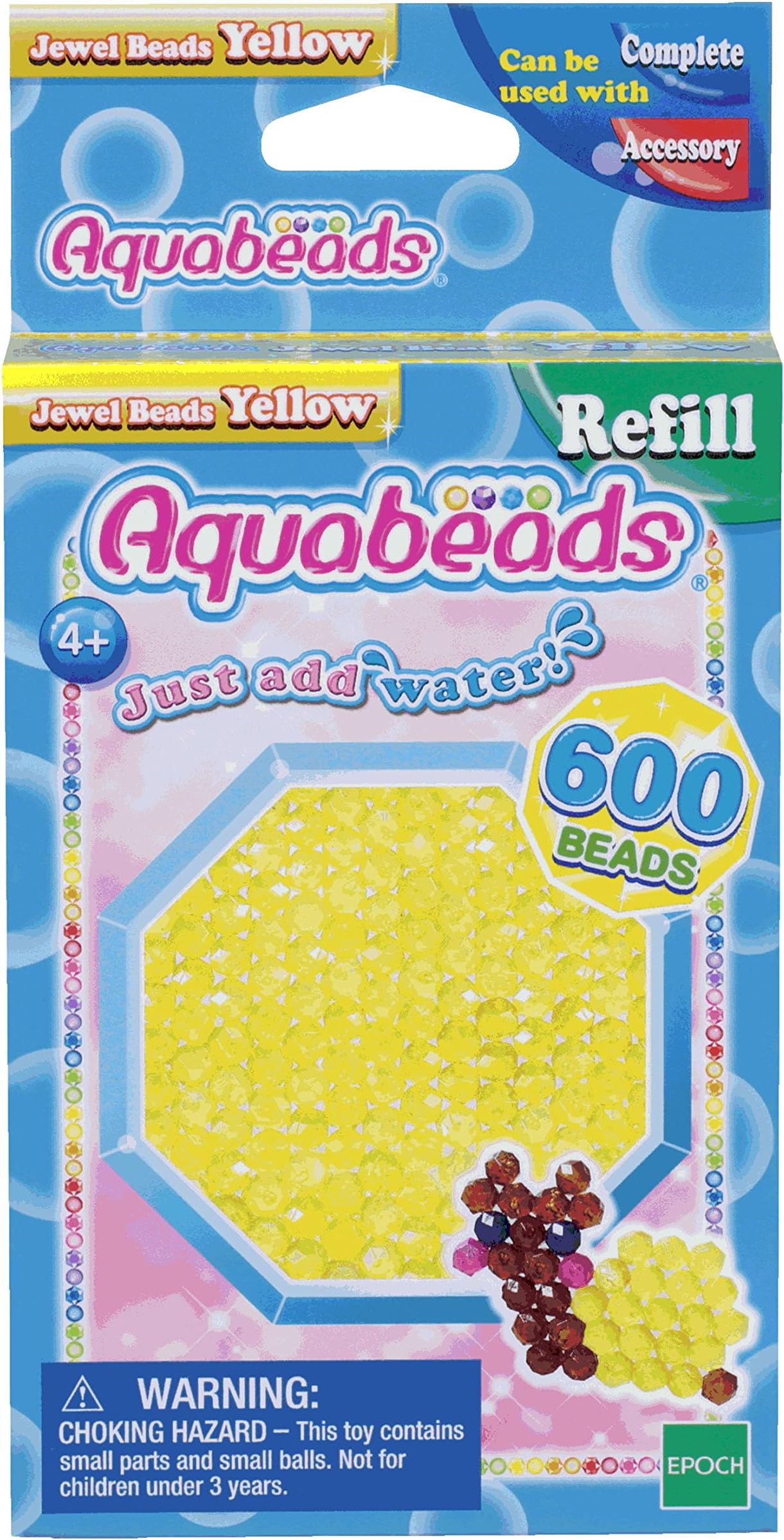 Aquabeads Jewel Bead Refill Pack, Yellow