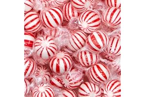 SUNNY ISLAND Jumbo Mint Balls 2-Pound Bag | Hard Candy with Classic Peppermint Flavor | Old Fashioned Christmas Candy for Holiday Buffets and Office Bowls | Individually Wrapped Party Favors