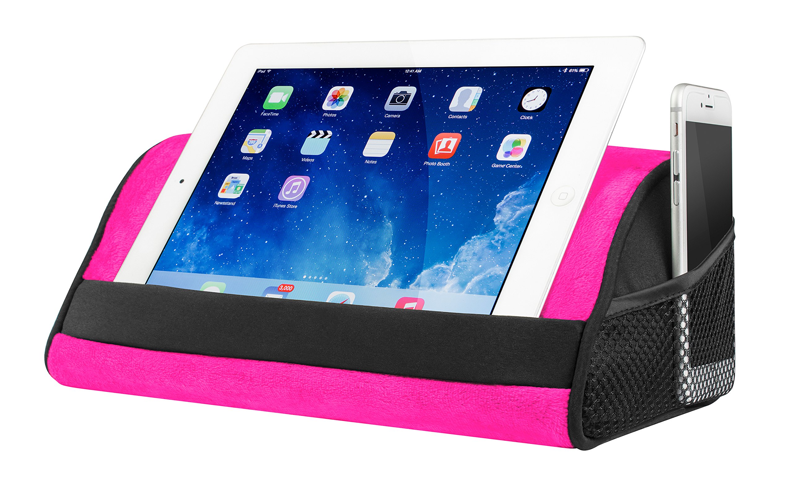 Apple iPad Pillow Stand Soft Tablet Holder Log Lap Desk Pyramid Travel