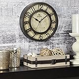 FirsTime & Co. Raised Number Wall Clock, American Crafted, Oil Rubbed Bronze, 8 x 2 x 8, (00151)