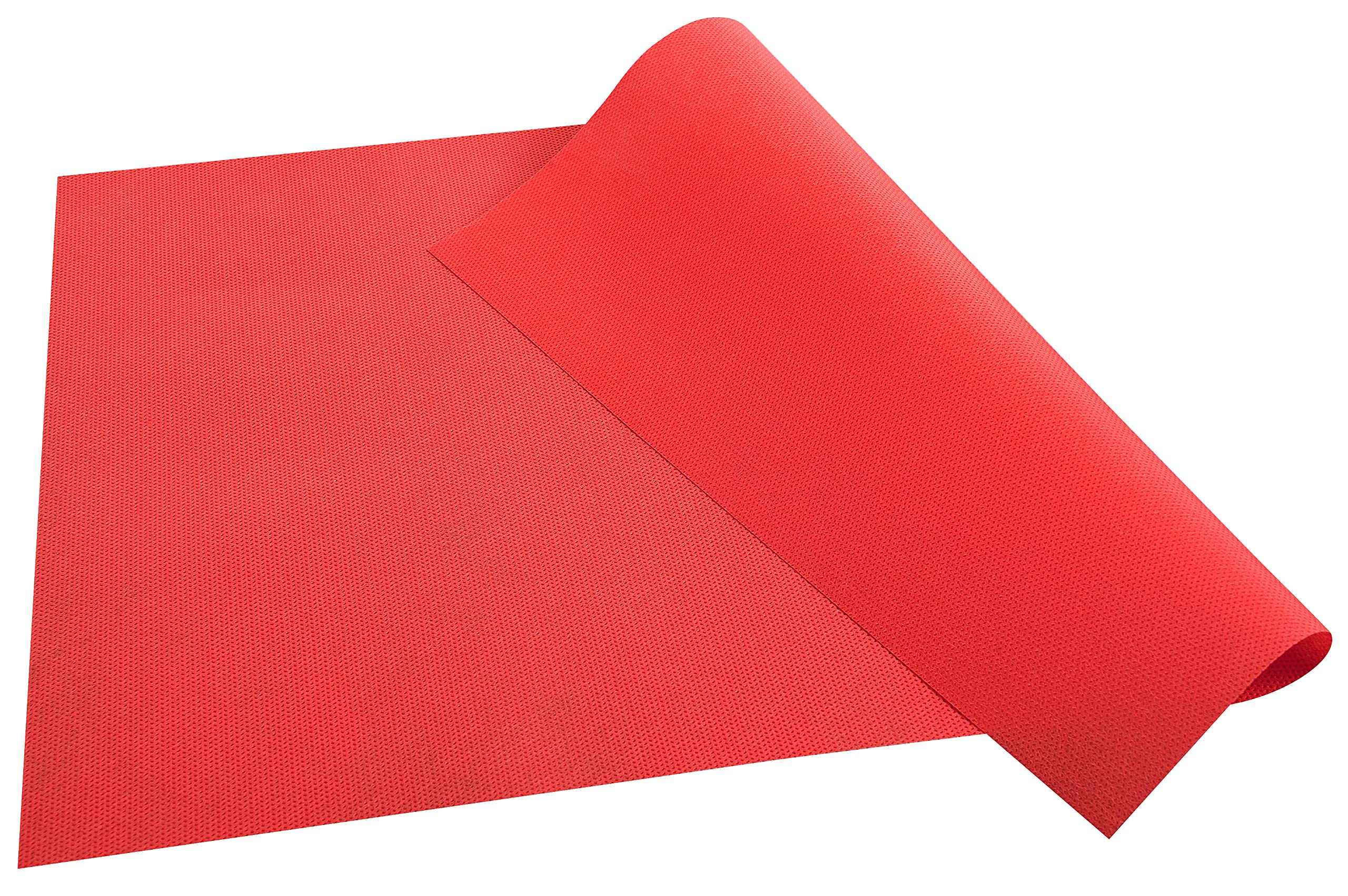 spun bound non-woven placemat - Tear-proof, water-repellent and wipe able fabric - Size 30X40 - Made in France - In tray of 100 placemats - red