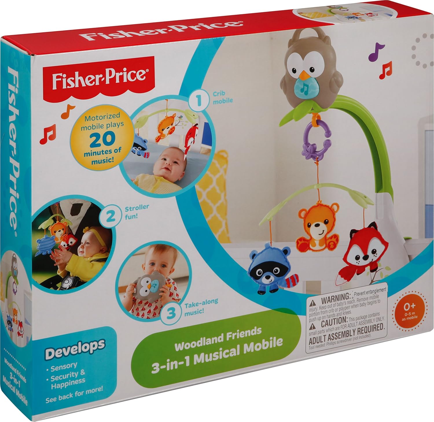 fisher price 3 in 1 cot mobile