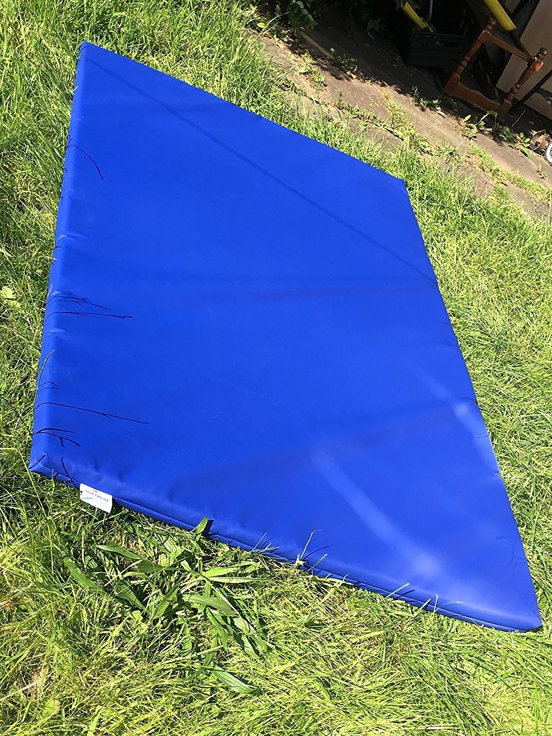 ABM Soft Play Multi-Use Exercise Fitness Mat - 610gsm PVC/High Density Foam - Blue - 150cm x 90cm x 5cm