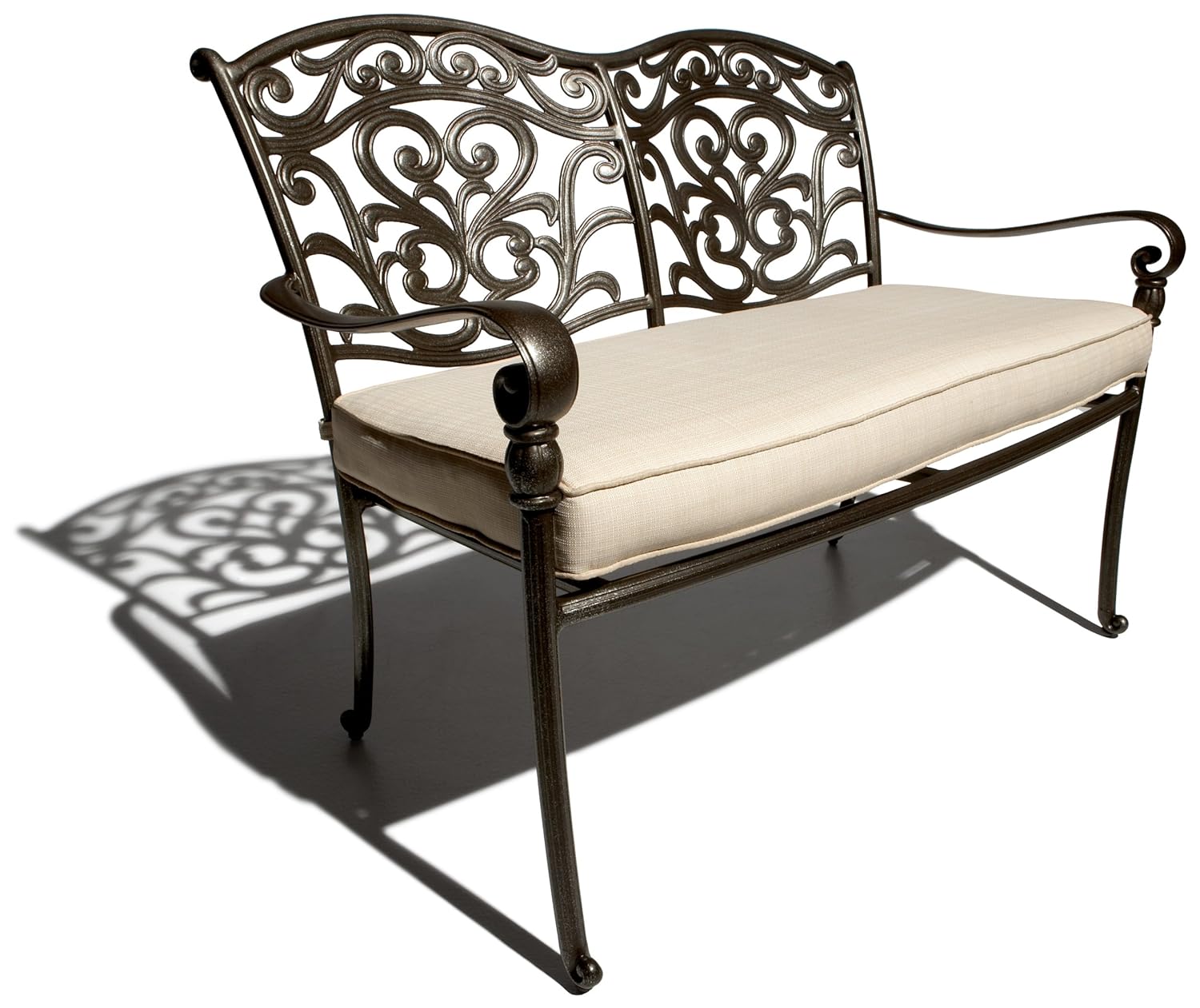 Strathwood St Thomas Aluminum 2 Seater Loveseat With Seat Cushion