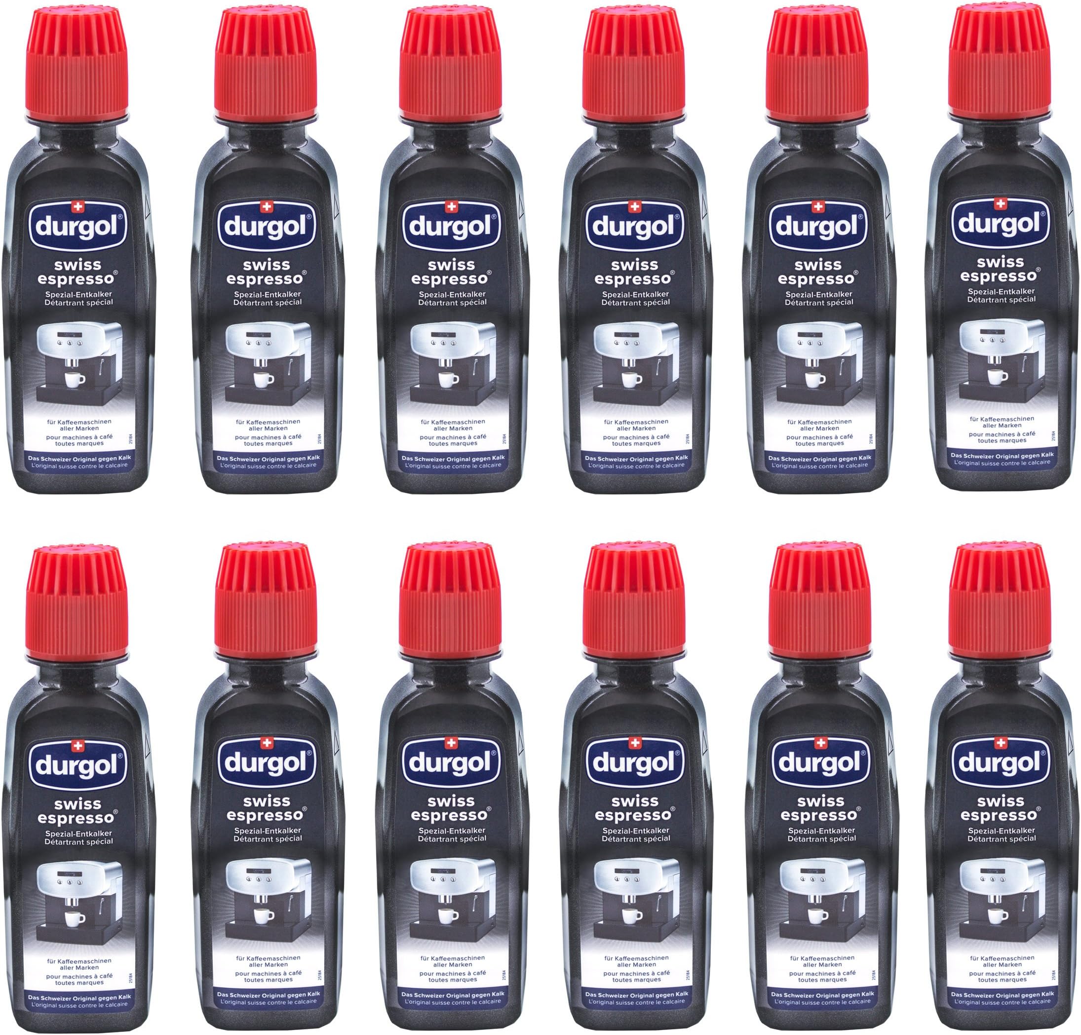 Durgol Swiss Espresso Special Decalcifier, 1 Pack, 2 x 125 ml