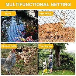 BSTPCOO Nylon Bird Netting 50'x50' with 2.4" Square