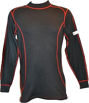 red fitted long sleeve shirt