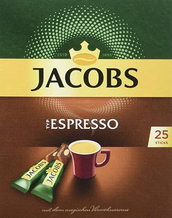 Jacobs Loslicher Kaffee Espresso 25 Instant Kaffee Sticks Fur 25