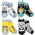 Ez Sox Toddler Boys Girls Socks Non Skid Seamless Toe Anti Slip Grip Pull Up Loops