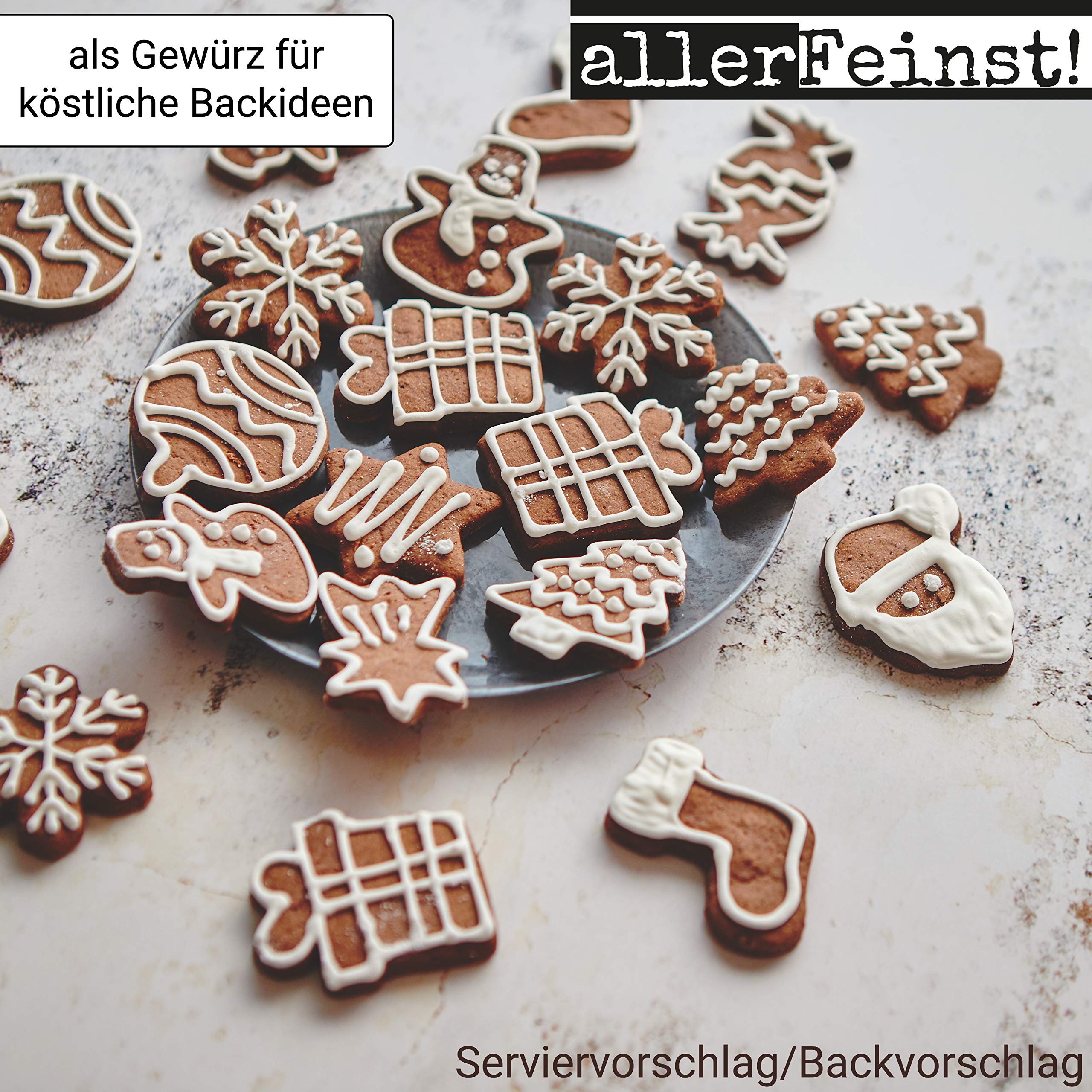 allerFeinst! - Opas Weihnachts-Sünde Spekulatiusgewürz – Spekulatiusgewürzmischung für Spekulatius, Plätzchen, Waffeln, Kekse, Saucen, 1er Pack (1 x 100g) 4