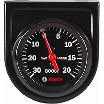 Jauge De Pression D'Huile Mécanique Bosch SP0F000052 - Cadran Noir - Style Line 2