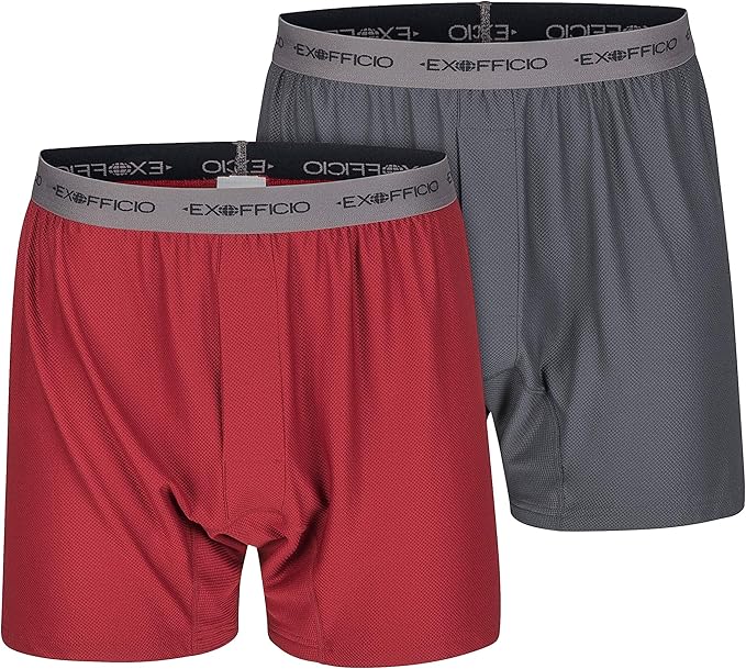 金盒特价 ExOfficio Give-n-go 透气速干抗菌 男式四角内裤*2条装 6折$24.3 海淘转运到手约¥169