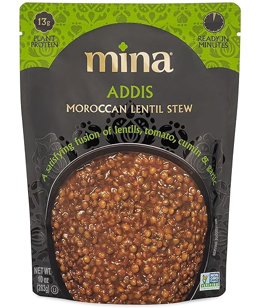 MINA MOROCCAN LENTILS, READY TO EAT, LENTILS HIGH...
