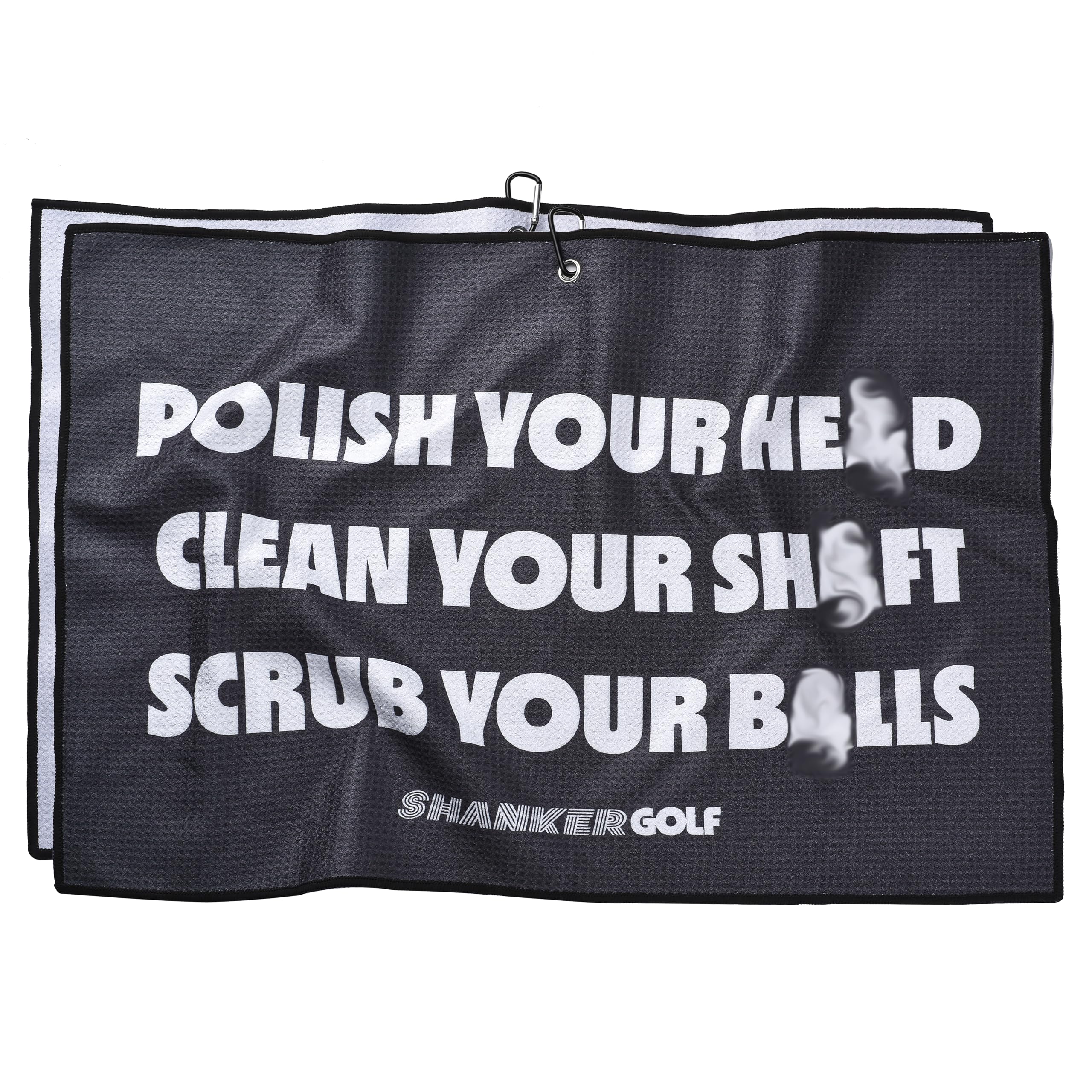 Shanker Golf Towel - Funny Microfibre Waffle Towel - Golf Gift for Men - Perfect Golf Gift for Golf Lovers