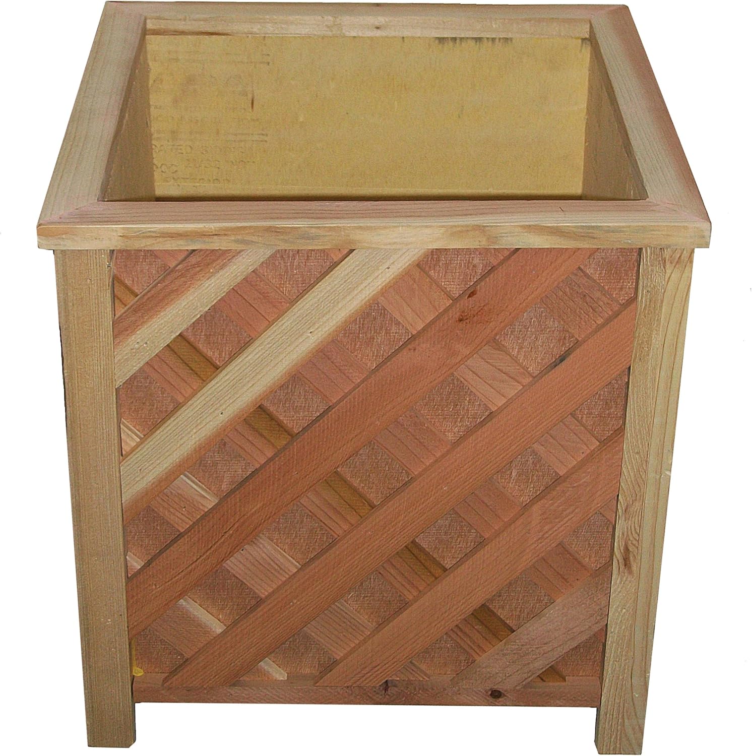 Heartland 18260 Wooden Lattice Box, 18Inch, Natural