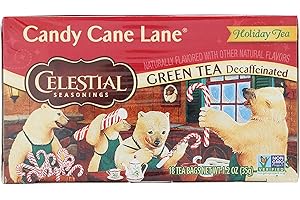 SENTICUM Celestial Seasonings Tea Grn Dcf Cndy Cane Lane, 18 Count (Pack Of 6)