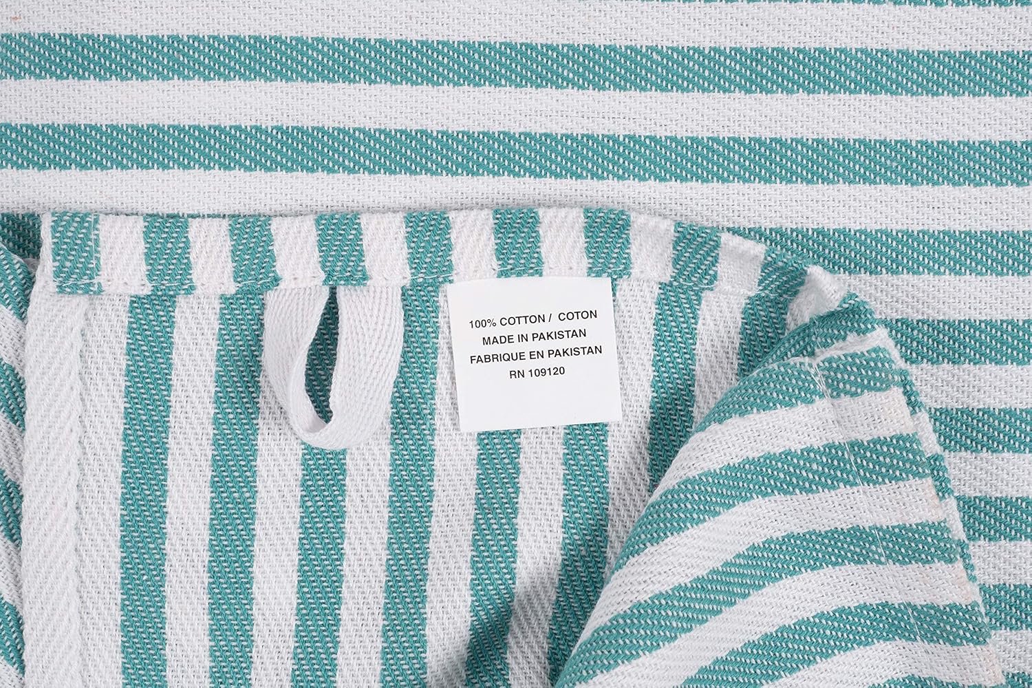KAF Home Mixed Flat & Terry Kitchen Towels | Set of 6 18 x 28 Inches | 4 Flat Weave Towels for Cooking and Drying Dishes and 2 Terry Towels, for House Cleaning and Tackling Messes and Spills (Teal): Home & Kitchen