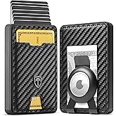 TRAVANDO Swype Slim Wallet for Men Metal RFID Blocking Mens Wallet Card Case (With AirTag* Pocket)