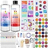 IGaiety Resin Kits for Jewelry Making Silicone Molds Starter Kit 278 Pcs Bundle with Epoxy Resin Silicone Mold Art for DIY Jewelry Earring Keychain Necklace Rings Making Adults Beginners
