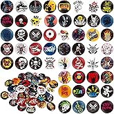 Kigeli Punk Buttons Pins 1 Inches/ 25 mm Emo Band Badge for Backpacks Bags Hats Jeans