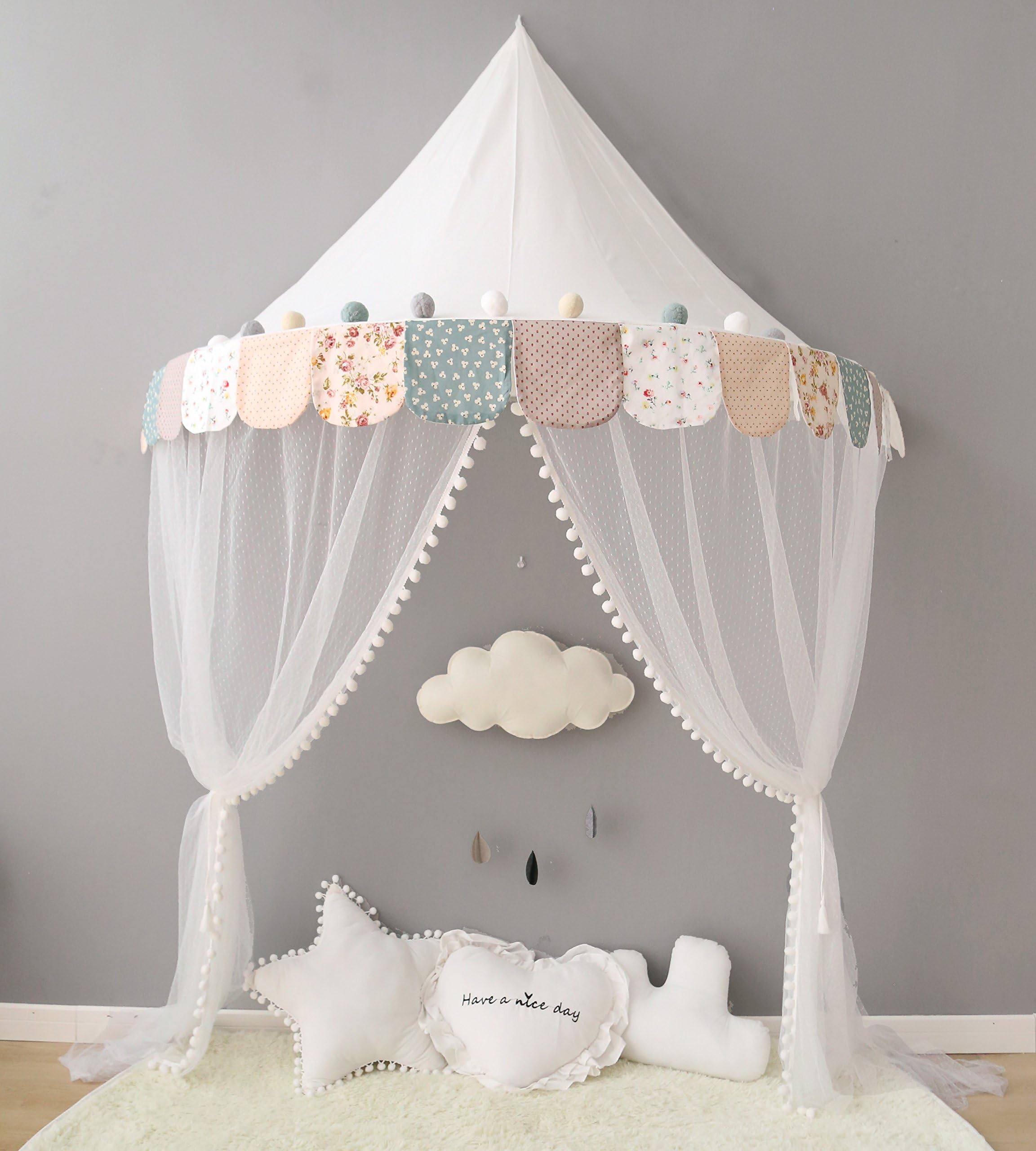 Crib Canopy Mosquito Net for Baby Girl Boy Bed Tent with Mosquito Net Decoration for Kid/Adult Bedroom NTE e