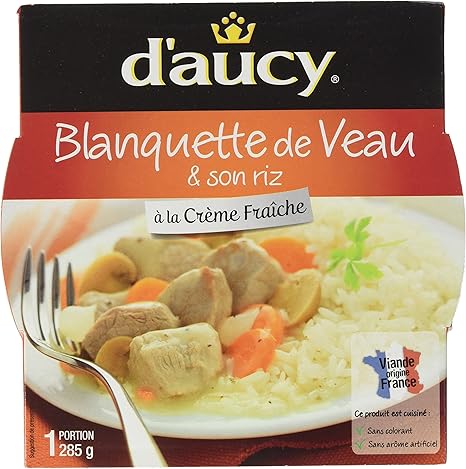 D Aucy Blanquette De Veau Son Riz 285 G Lot De 4 Amazon Fr