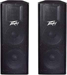 Amazon Com Peavey Pv215 2 Way 2800 Watt Dual 15 Pa Full Range Dj Speakers Pv 215 2 Pack Musical Instruments