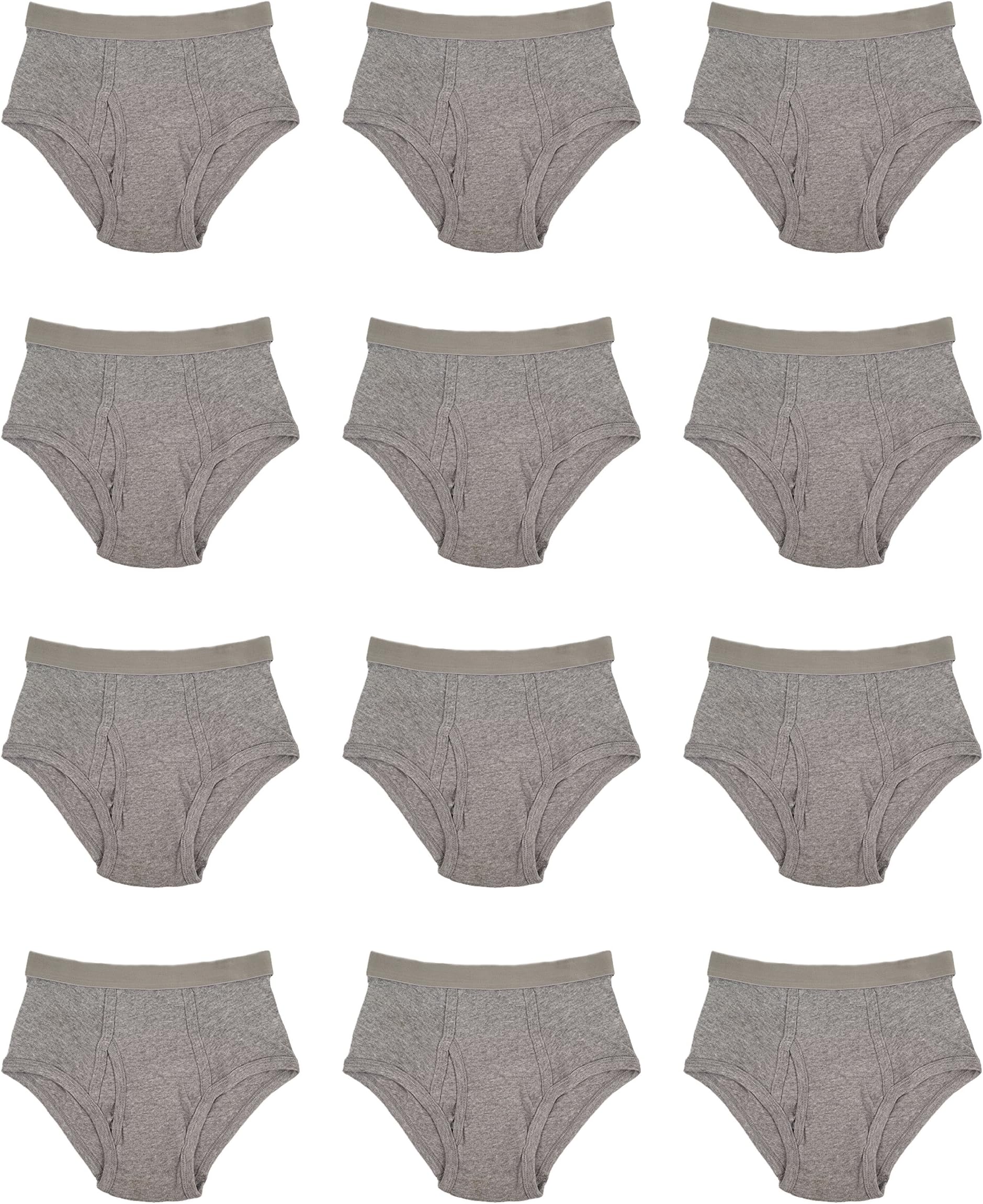 Great Sport Classic Men's 12 Pack Full Cut Color Classic Briefs