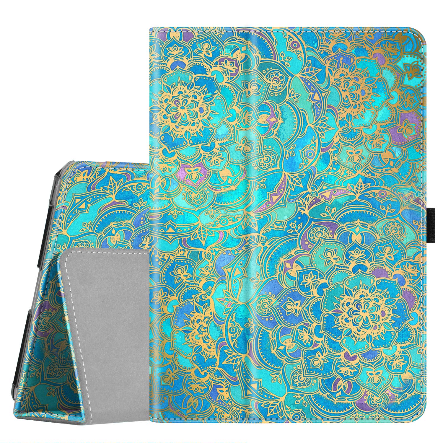 FINTIE Case for iPad mini 5 (2019) / iPad mini 4 - [Corner Protection] PU Leather Folio Stand Cover with Pencil Holder, Auto Sleep/Wake, Shades of Blue