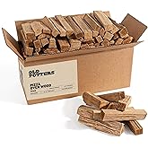 Old Potters Kiln Dried Pizza Oven Cooking Logs, Approx 12 lbs, Wood Logs for Pizza Ovens, Grills and Smokers, Solo Stove Mesa XL, Oak~ 6 Inch Mini Log, Product of USA (790 Cubic Inches)