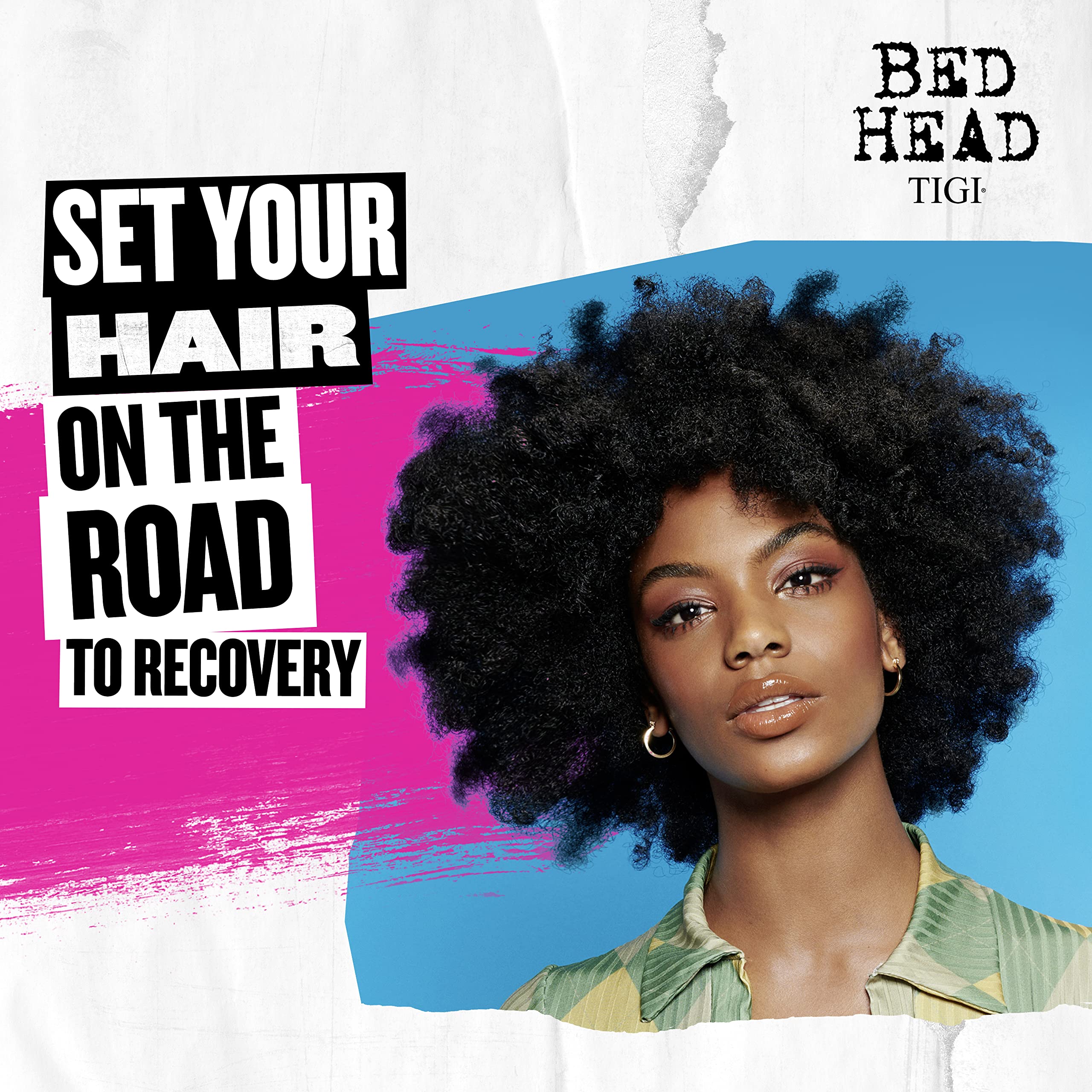 Bed Head by TIGI Recovery Moisturizing Shampoo and Conditioner Set for Dry Hair, with Prickly Pear Cactus Extract, 25.36 fl oz, 2 Pack