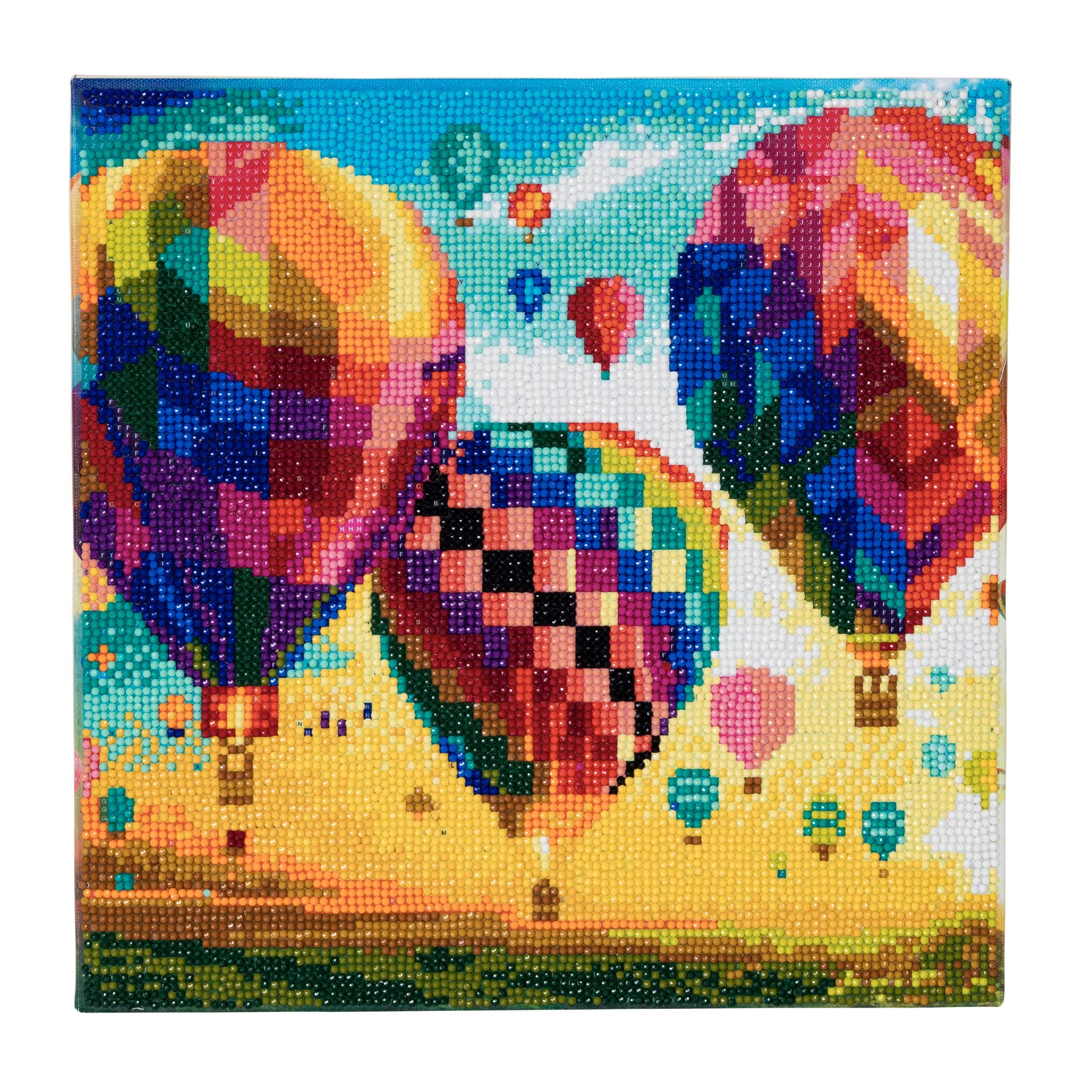 Crystal Art Hot Air Balloon 30x30cm Framed Crystal Art Kit