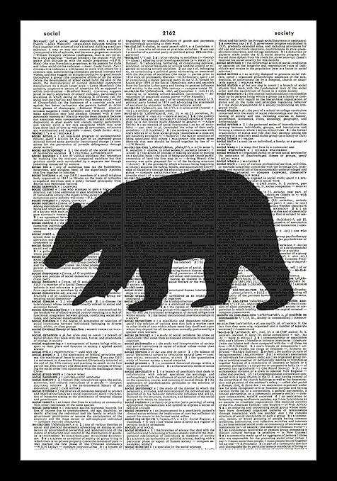 Amazon 128 Buyloii Bear アートプリント 熊シルエットアートプリント アニマルアートプリント アニマルシルエットアートプリント ヴィンテージアートプリント イラストレーション ヴィンテージ辞書アートプリント ネイチャーブックプリント 12x8インチ アート Amazon 128 Buyloii Bear アートプリント 熊シルエットアートプリント アニマルアートプリント アニマルシルエットアートプリント ヴィンテージアートプリント イラストレーション ヴィンテージ辞書アートプリント ネイチャーブックプリント 12x8インチ アート