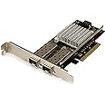 StarTech.com 10G Network Card - 2X 10G Open SFP+ Multimode LC Fiber Connector - Intel 82599 Chip - Gigabit Ethernet Card (PEX20000SFPI)