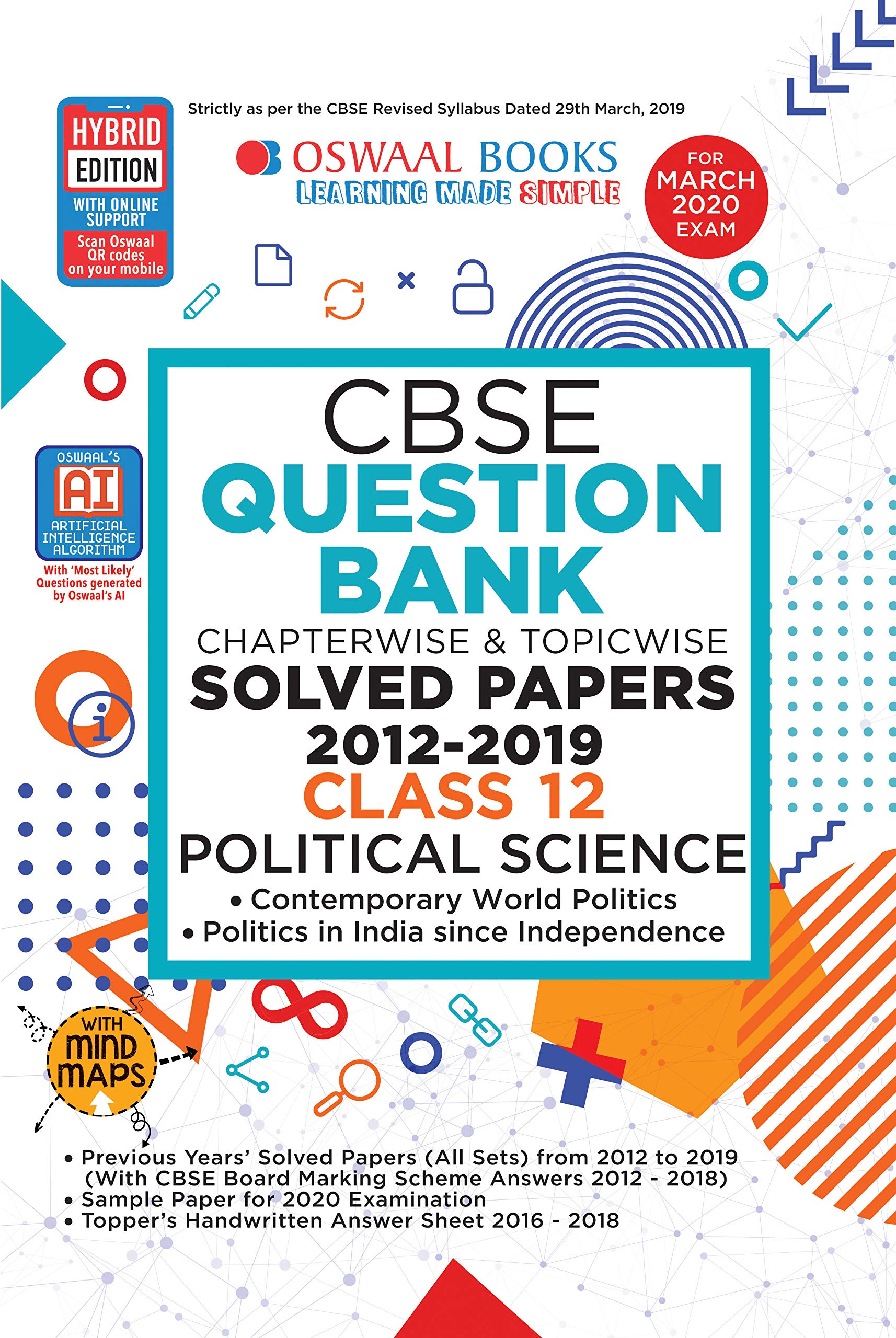 Oswaal CBSE Question Bank Class 12 Political Science Book Chapterwise & Topicwise (For March 2020 Exam) Oswaal CBSE Question Bank Class 12 Political Science Book Chapterwise & Topicwise (For March 2020 Exam)