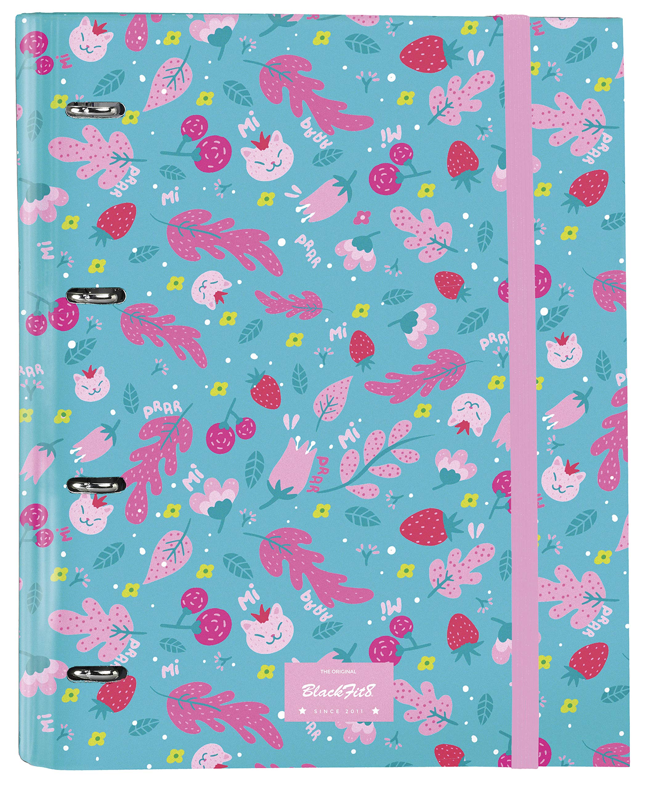 Blackfit8 Binder 4 Rings 30mm with 100 Sheets A4