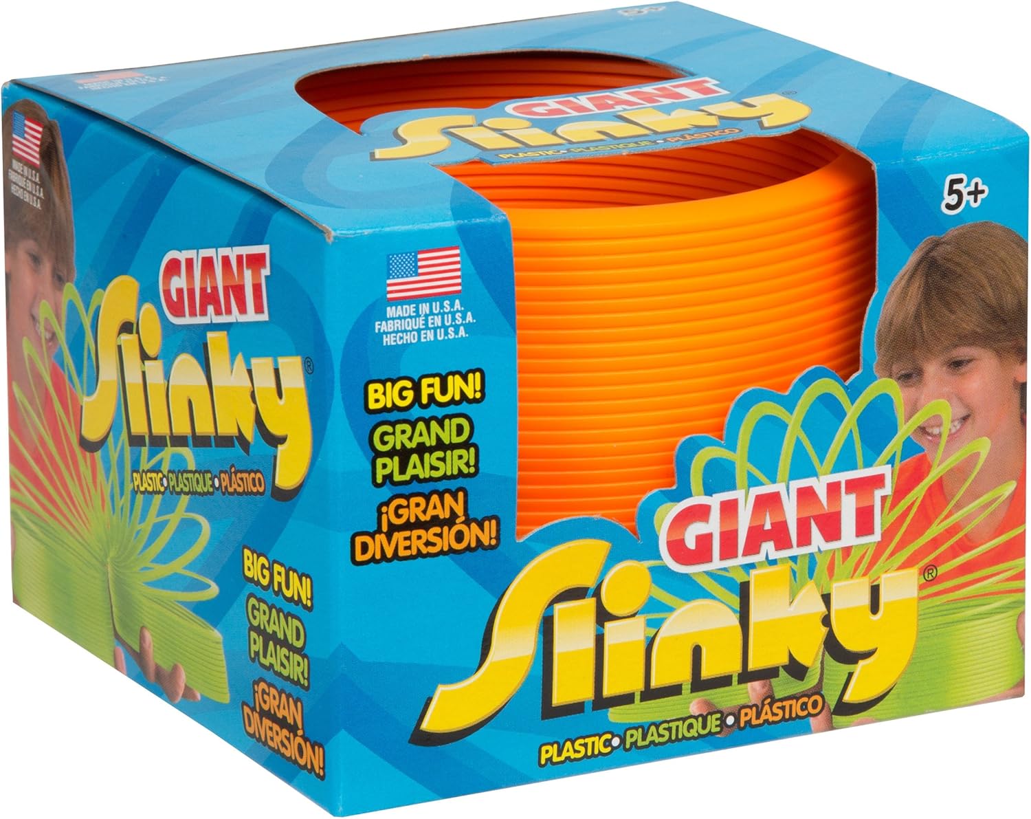 large plastic slinky